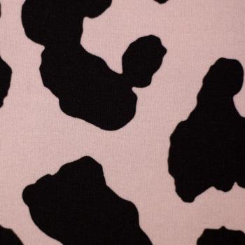 Preview: Modal French Terry Animal Print Altrosa/Schwarz by Swafing